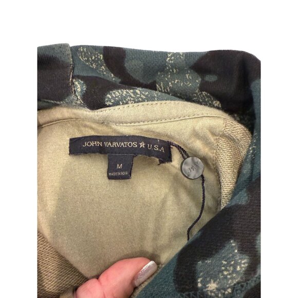 John Varvatos Star USA Alexandria Camo-Print Hoodie Sweatshirt - Size M - Picture 3 of 8